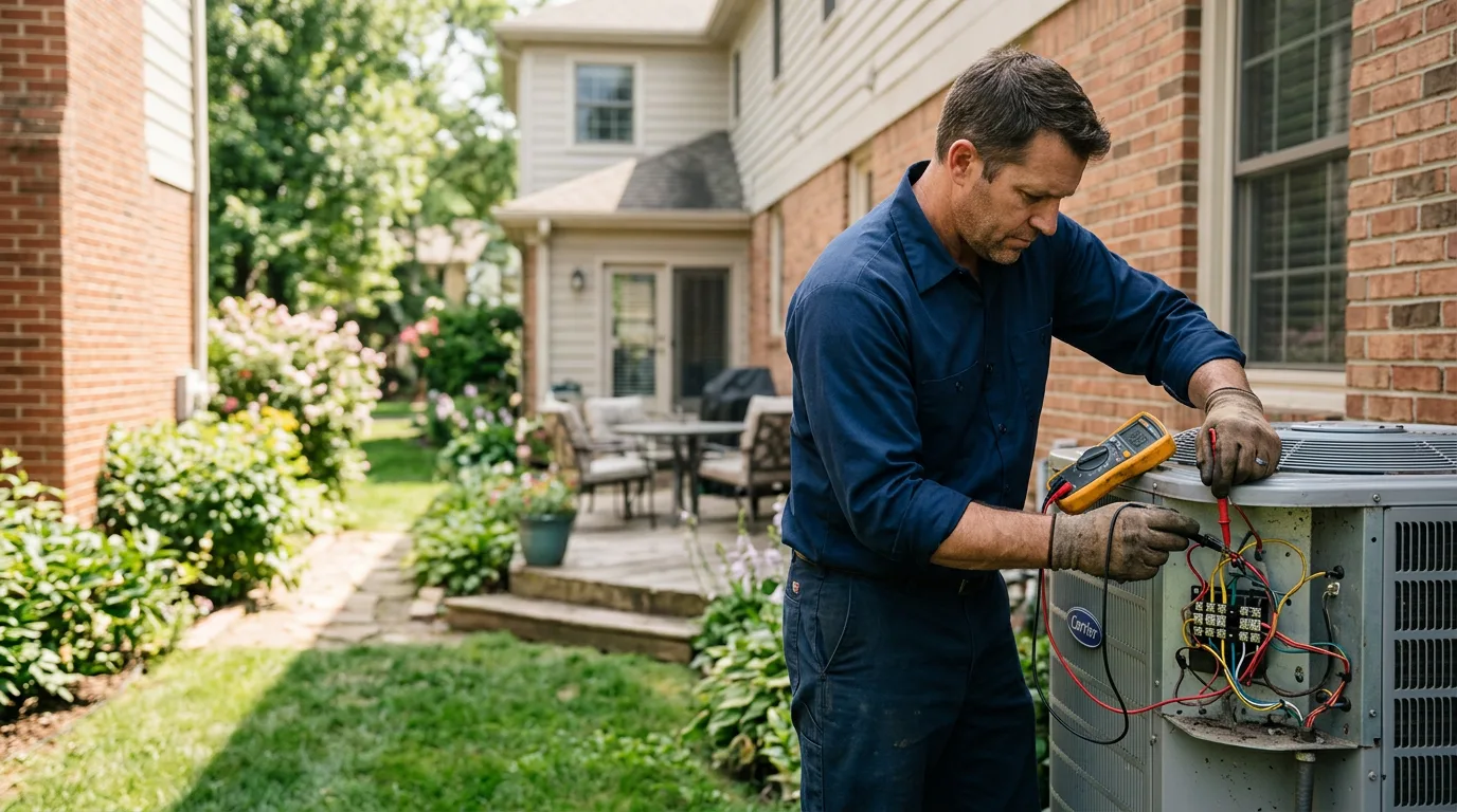 HVAC technician working near Glenbeulah, WI